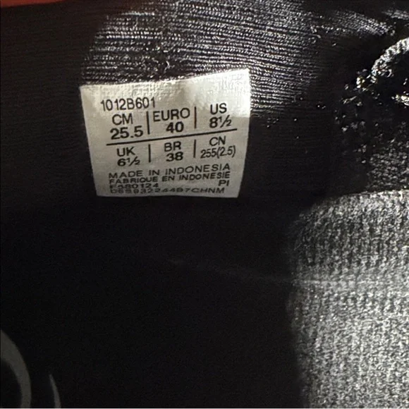 Asics Black and White Running Sneakers - Picture 7 of 8